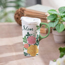 Mom and Florals Ceramic Perfect Cup, 17oz, Gift Box
