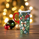 Twas The Night Travel Cup Ceramic Perfect Cup, Tree with Ornaments, 17oz, Gift Box