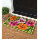 Indoor/Outdoor Hooked  Rug,  Zinnia 42"x24",3dm083