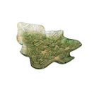 Shades of Emerald Plate Glass Tree Serving Dish, 6"L x 8.25"W