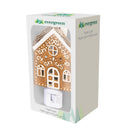 Sugar & Stripes Bright Nightlight Ceramic Gingerbread House, 5"H