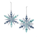Season to Sparkle Ornament Snowflake Acrylic, Asst, 5"H