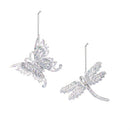 Season to Sparkle Ornament Butterfly/Dragonfly Clear Acrylic, Asst, 4"H