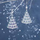 Season to Sparkle Ornament Christmas Tree Acrylic, Asst, 5"H