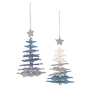 Season to Sparkle Ornament Snowflake Christmas Tree Plastic, Asst, 7"H