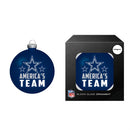 Dallas Cowboys Blown Glass Ornament,