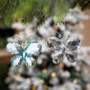 Season to Sparkle Ornament Butterfly Gem Acrylic and Metal, Asst, 4.75"L