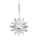 Holiday Poinsettia Ornament Floral Gem LED Acrylic, Asst, 5.25"H