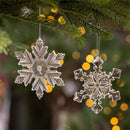 Season to Sparkle Ornament Snowflake Acrylic, Asst, 5.5"H