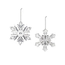 Season to Sparkle Ornament Snowflake Acrylic, Asst, 5.5"H