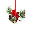 Snowbirds Ornament Cardinal Acrylic, Asst