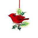 Snowbirds Ornament Cardinal Acrylic, Asst
