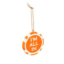 Poker Chip Ornament, Clemson All In,3ot912pc