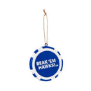University of Kansas Game Chip Ornament
