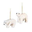 Season to Sparkle Ornament Fabric and Natural Fiber Polar Bear, Asst of 2
