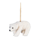 Season to Sparkle Ornament Fabric and Natural Fiber Polar Bear, Asst of 2