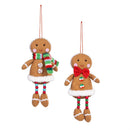 Sugar & Stripes Bright Ornament Gingerbread Fabric, Asst, 7.5"H