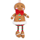 Sugar & Stripes Bright Ornament Gingerbread Fabric, Asst, 7.5"H