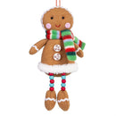 Sugar & Stripes Bright Ornament Gingerbread Fabric, Asst, 7.5"H