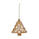 Sugar & Stripes Bright Ornament Gingerbread Icon Glass, Asst