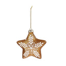 Sugar & Stripes Bright Ornament Gingerbread Icon Glass, Asst