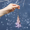 Season to Sparkle Ornament Ombre Tree Glass, Asst, 4.5"H