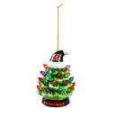Cincinnati Bengals 4" LED Ceramic Christmas Tree Ornament w/Team Santa Hat