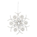 Geometric Metal Snowflake Ornament, 2 Asst,3otm216