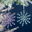 Season to Sparkle Ornament Snowflake with Gems, Asst, 6.5"H
