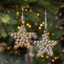 Season to Sparkle Ornament Star with Gems, Asst, 6.75"H