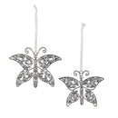 Season to Sparkle Ornament Butterfly with Gems Metal Set