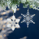 Season to Sparkle Ornament Snowflake with Gems Metal, Asst, 4.5"H