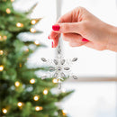 Season to Sparkle Ornament Snowflake with Gems Metal, Asst, 4.5"H