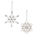 Season to Sparkle Ornament Snowflake with Gems Metal, Asst, 4.5"H