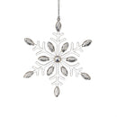 Season to Sparkle Ornament Snowflake with Gems Metal, Asst, 4.5"H