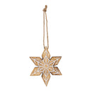 VivaStyle Ornament, Wood Ornament, Snowflake, Set of 2