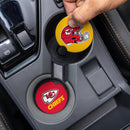 Kansas City Chiefs Car Coaster Set, 2pc