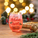 Christmas Vacation Wine Glass Stemless Glass, Holiday Spirit, 17oz, Gift Box
