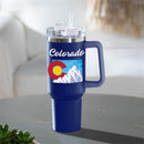 Tumbler Stainless-Steel Canyon Cup w/ Straw, Colorado, 40oz, Gift Box