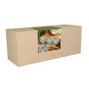 VivaStyle Poinsettia Bliss, 3-Section Wood Server with Bowls, Festive Foliage, 13"L