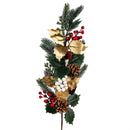 Winter Grove Stem Artificial Pine Cone and Berry, 24"H