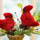 Snowbirds Stem Cardinal Artificial, 12"H, Asst of 2