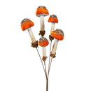 Woodland Storybook Stem Mushroom with Glitter, 13"H, Asst of 3