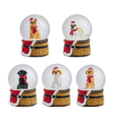 Heartfelt Cheer Water Globe Resin Christmas Dog, 3", CDU