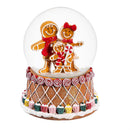 Sugar & Stripes Bright Water Globe Gingerbread Men Resin, 5.75"H