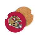 San Francisco 49ers Car Coaster Set, 2pc
