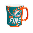 Miami Dolphins, 14oz Ceramic Cup of Awesome with Matching Box