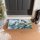Winter Chickadee Friends Embossed Mat
