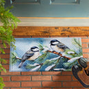Winter Chickadee Friends Embossed Mat