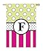 Flag, Gar, New Baskerville Peppy Monogram "F" (Black Topstitch)